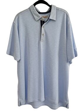 Tommy Bahama Light Blue Polo Shirt, Size XL